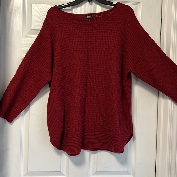Lee Jeans Sweater Woman’s 2x Rounded Bottom Wicker Basket Weave - Picture 1 of 13